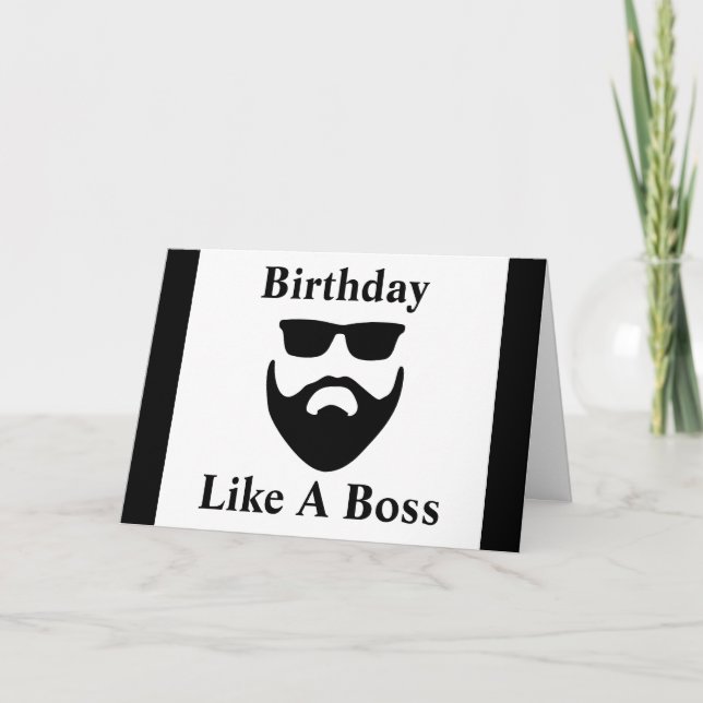 Anniversaire comme une carte d'anniversaire de bar (Devant)
