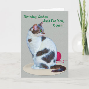 Cartes Chat Noir D Anniversaire Zazzle Ch