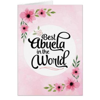 Anniversaire d'Abuela - meilleur Abuela au monde