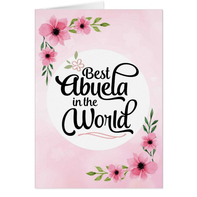 Anniversaire d'Abuela - meilleur Abuela au monde (Devant)