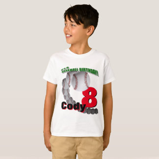 Anniversaire de base-ball - T-SHIRT fait sur