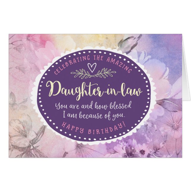 Anniversaire de belle-fille, vous célébrant (Devant horizontal)