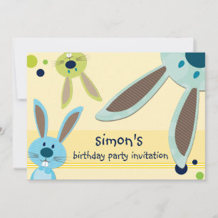 ANNIVERSAIRE DE ENFANT PARTY INVITATION mignon lap