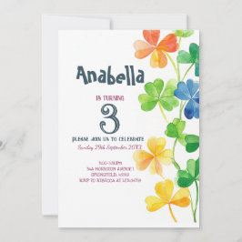 Anniversaire de enfant party Invitation st Patrick