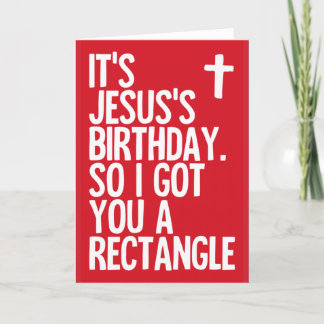 Anniversaire de Jésus - drôle de carte de Noël