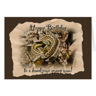 Anniversaire de jeune homme - serpent de