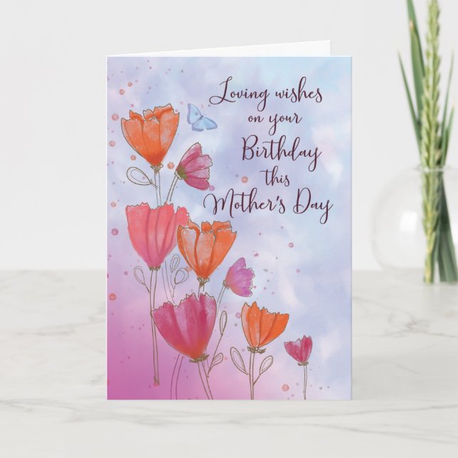 Anniversaire de la Fête des mères Amour avec carte (Devant)