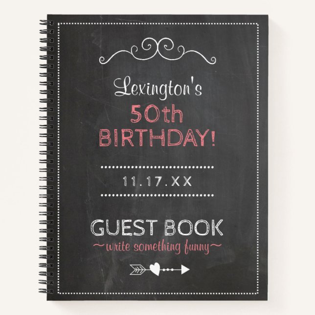 Anniversaire de la fête Livre d'invités Personnali (Devant)