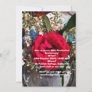 Anniversaire de la Reunion Invitation