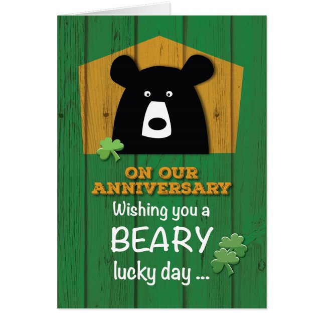 Anniversaire de l'ours le jour de la Saint Patrick (Devant)