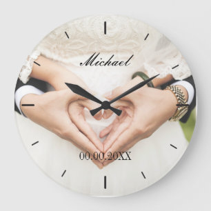 Anniversaire de mariage personnalisé  Horloge mura