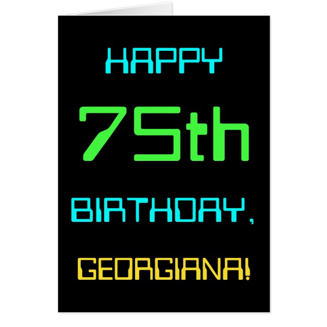 Anniversaire des 75 ans sur le thème de l'informat (Devant)