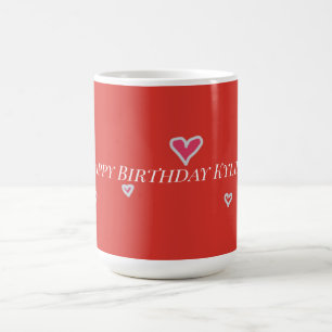 Anniversaire Des Coeurs Mignons Quirky Pour Sa Mug