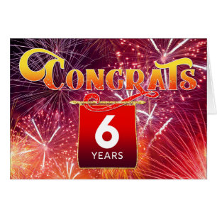 Anniversaire des employés 6 ans de feux d'artific