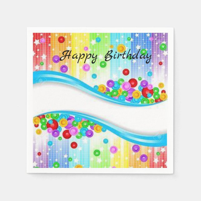 Anniversaire des serviettes en papier (Devant)