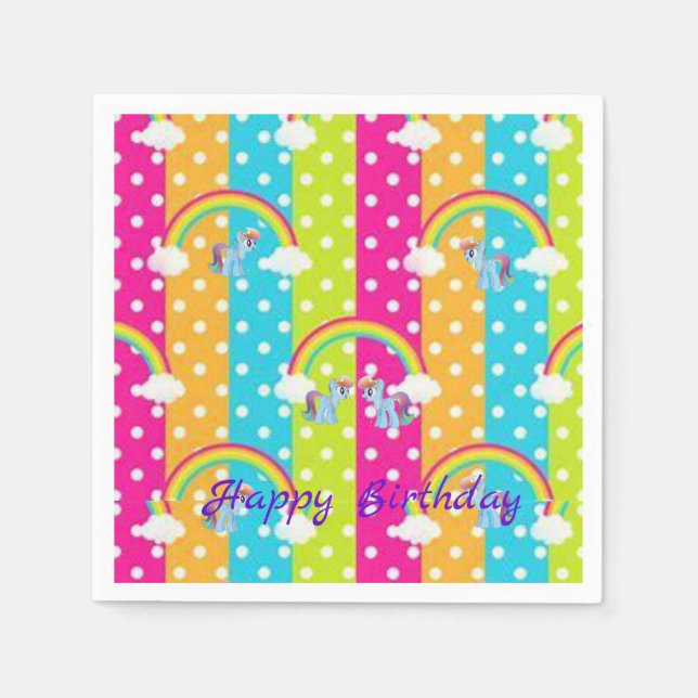 Anniversaire des serviettes en papier (Devant)