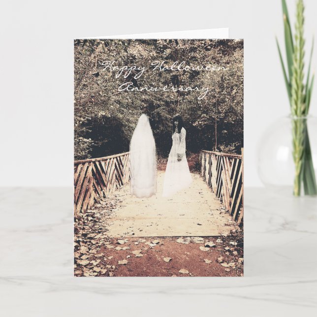 Anniversaire d'Halloween Sur la carte du pont (Devant)