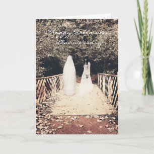 Anniversaire d'Halloween Sur la carte du pont avec