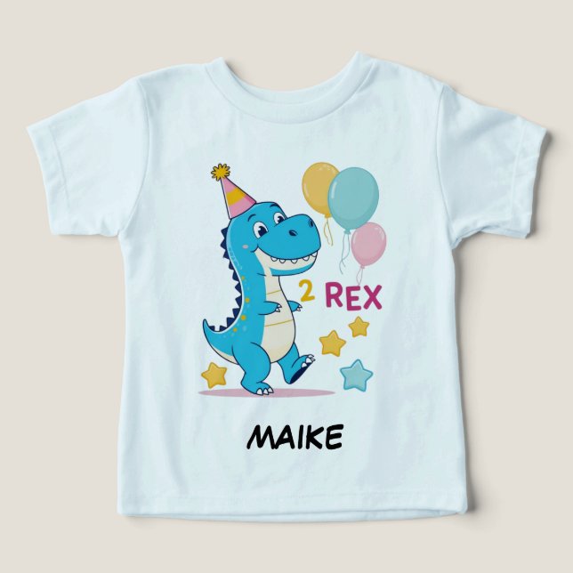 Anniversaire Dinosaur Chemise d'Anniversaire | Amu (Design Recto)