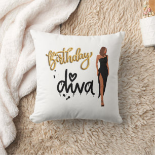 Anniversaire Diva Coussin