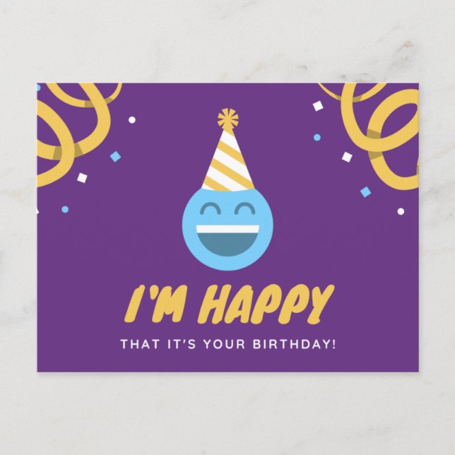 Anniversaire drôle - voir le dos de la carte - (Devant)
