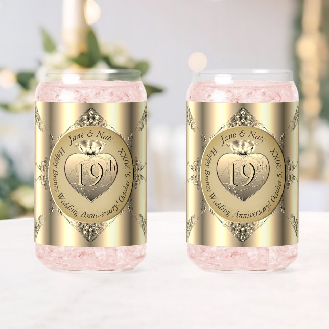 Anniversaire du Mariage du 19e/8e bronze (couleur) (Insitu (Mariage))