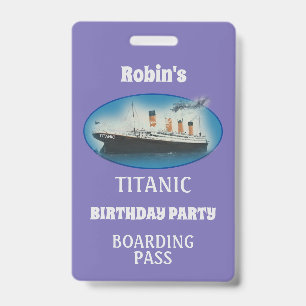Anniversaire du Titanic Badge du Bateau de la Whit