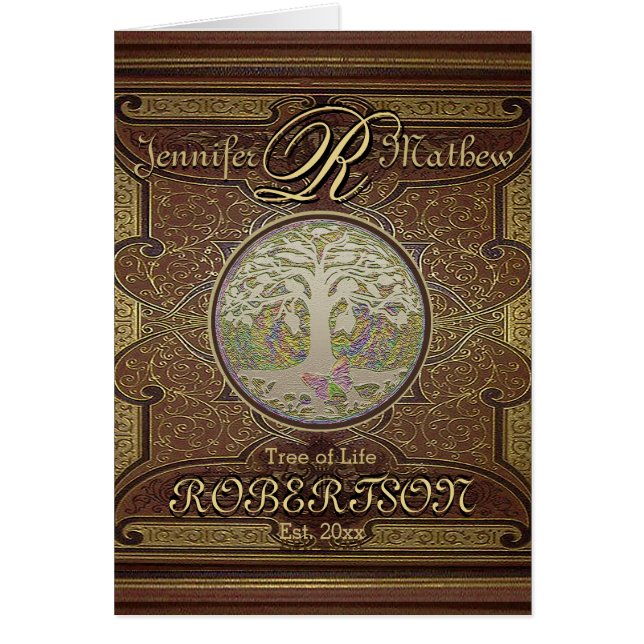 Anniversaire fait sur commande d'arbre (Devant)