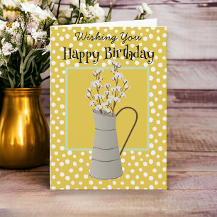 Anniversaire Farmhouse Bouquet WillowsCarte de not