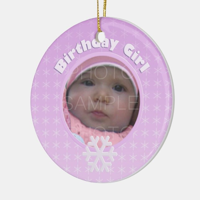 Anniversaire Fille Hiver Onederland ornement (Gauche)