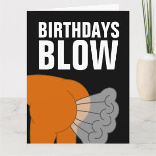 ANNIVERSAIRE FUNNY FART CARTES D'ANNIVERSAIRE