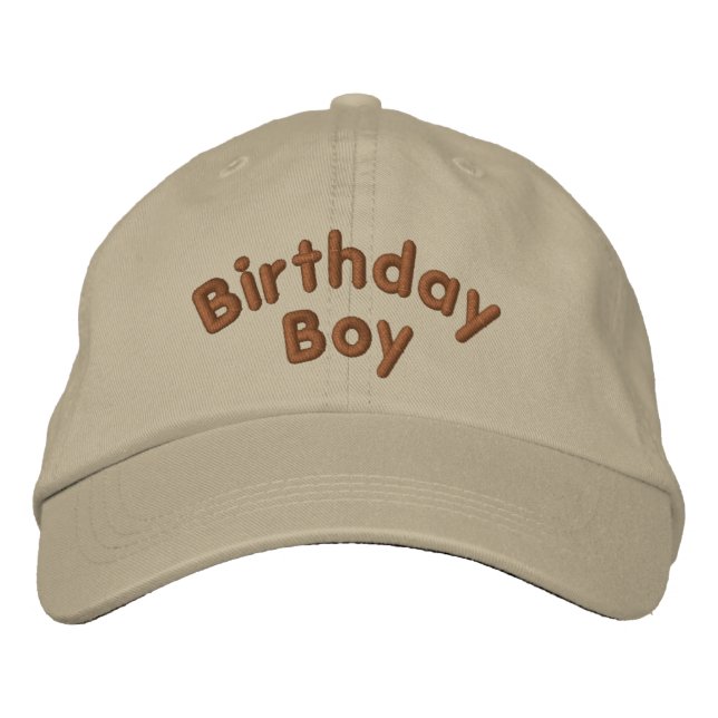 Anniversaire Garçon drôle Casquette brodé (Devant)