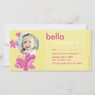 ANNIVERSAIRE INVITATION PHOTOCARD :: flutterbybutt