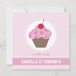 ANNIVERSAIRE INVITATIONS : cupcake 6SQ