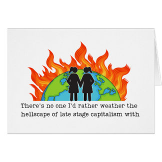 Anniversaire lesbienne drôle carte progressive