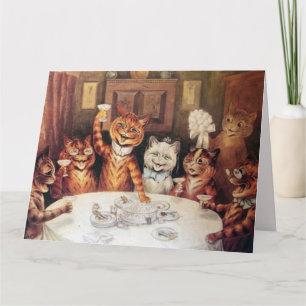 ANNIVERSAIRE LOUIS WAIN SURSIZZE CARTE COOL CAT
