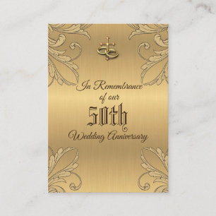 Anniversaire mariage Favoriser Croix d'or Carte Sa