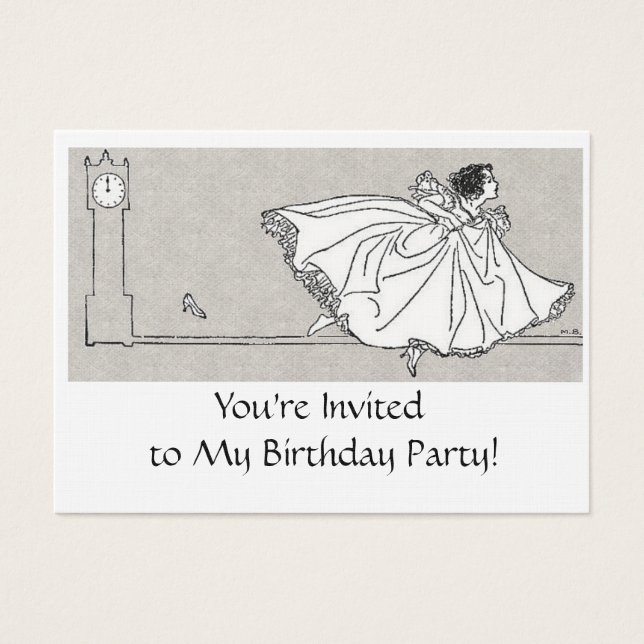 Anniversaire - Mini Invitations - Thème de contes  (Devant)