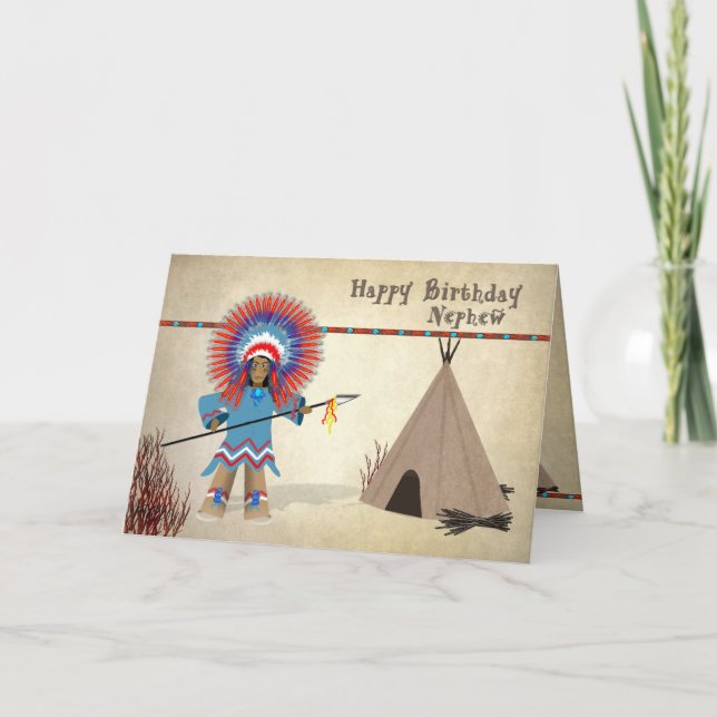 Anniversaire - Nephew - Carte Amusante indienne (Devant)