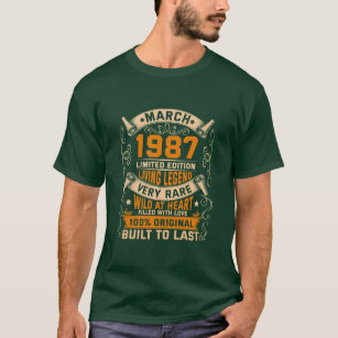 Anniversaire Original März 1987 T-Shirt