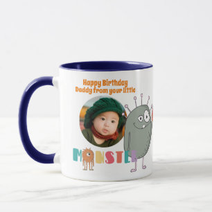 Anniversaire PÈRE PHOTO MUG ENFANTS Petits monstre