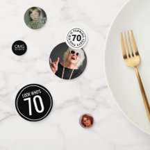 Anniversaire Personnalisé Confetti
