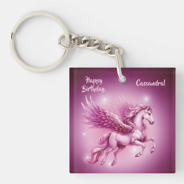 Anniversaire Pink Pegasus Design Imaginaire (Devant)