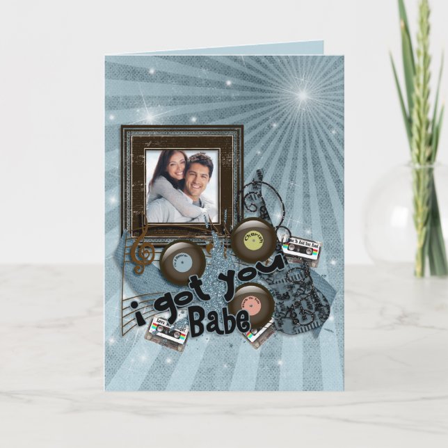 anniversaire rock'n roll Carte photo (Devant)