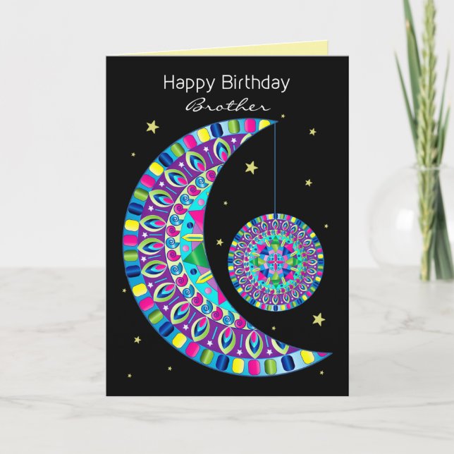 Anniversaire Soeur Kaleidoscope Résumé Carte de de (Devant)