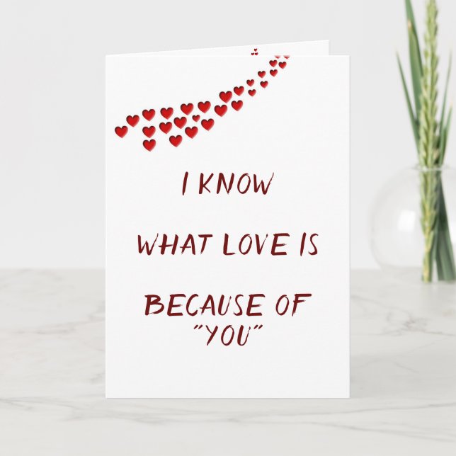 ANNIVERSAIRE SOUHAITE À L'AMOUR DE MA CARTE DE VIE (Devant)