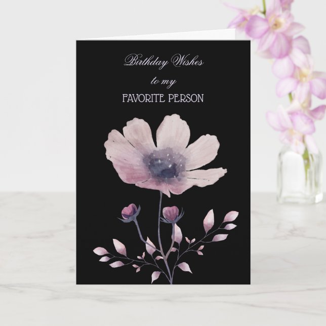 Anniversaire Souhaite À Ma Carte De Personne Préfé (Orchidée)