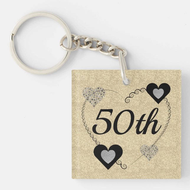 Anniversaire spécial personnalisé bague 50e (Devant)