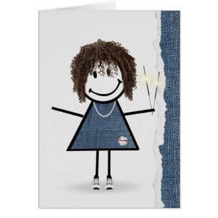 Anniversaire Stick Girl avec Sparklers