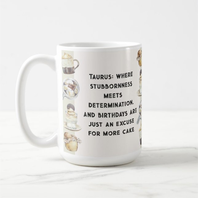 Anniversaire Taurus Mug - pour le Taurus têtu (Gauche)